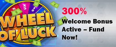 100% Welcome Match Bonus promotion banner